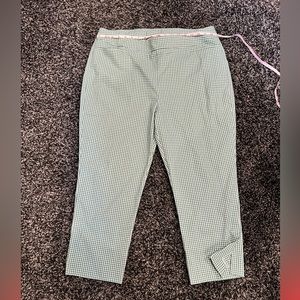 Chico’s So Slimming cropped pull on gingham pants size 3 (16)
